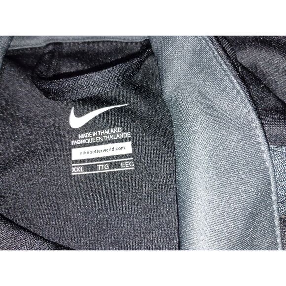 NIKE: Black Full Zip-Up Light Jacket, Men Size XXL - Picture 4 of 5